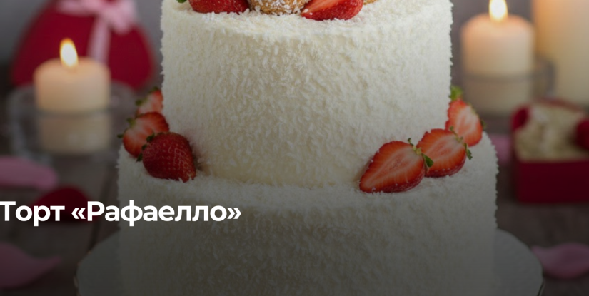 Торт «Рафаелло»: Ідеальний десерт на День Святого Валентина