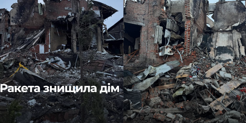Різ руйнування: Ракета атакувала житло музиканта з Рівненщини