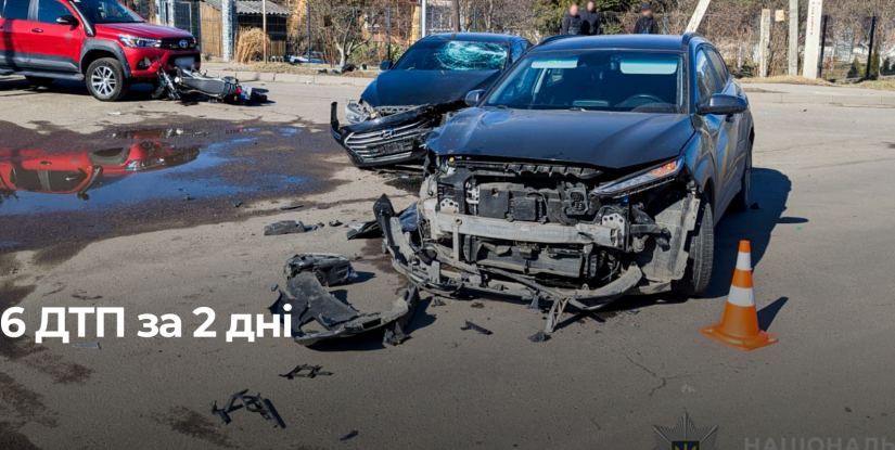 На Рівненщині за вихідні зафіксовано серію ДТП за участю мотоциклістів