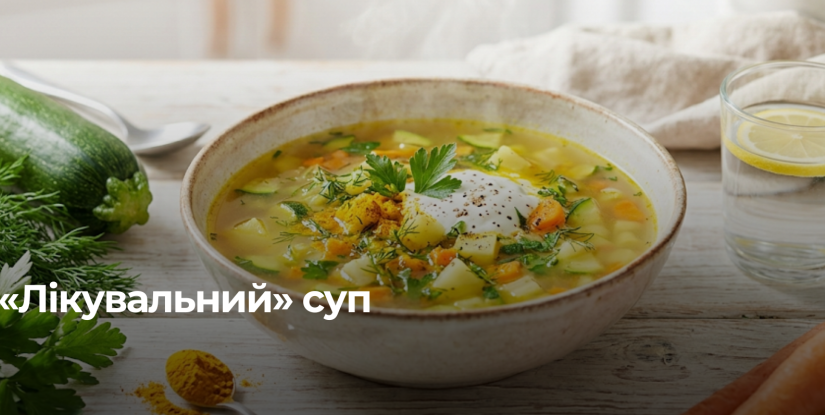 Легкий суп для покращення травлення