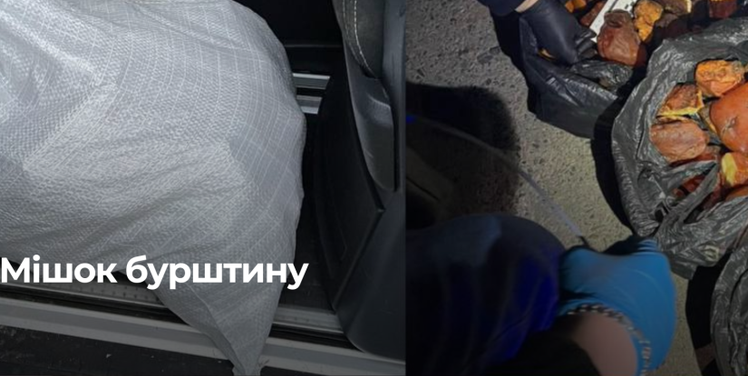 Виявлення бурштину на Рівненщині: патрульні затримали водія