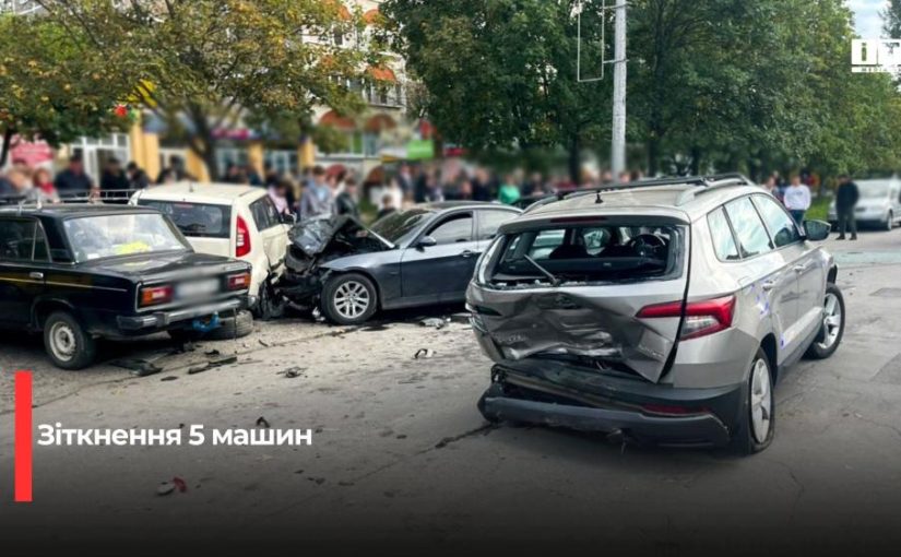 П’яна ДТП у Вараші: водій BMW протаранив чотири авто